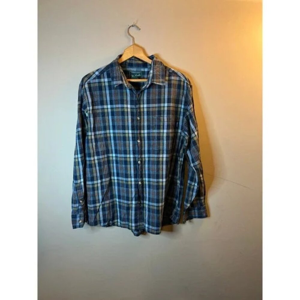 Woolrich Plaid Long Sleeve Shirt -‎ Mens Large